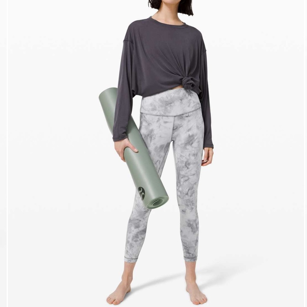 Lululemon Align 25” Game Day Tie Dye Dark Chrome Leggings